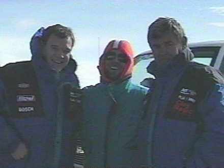 Dave on Pikes Peak (Brrrr) with Als Unser